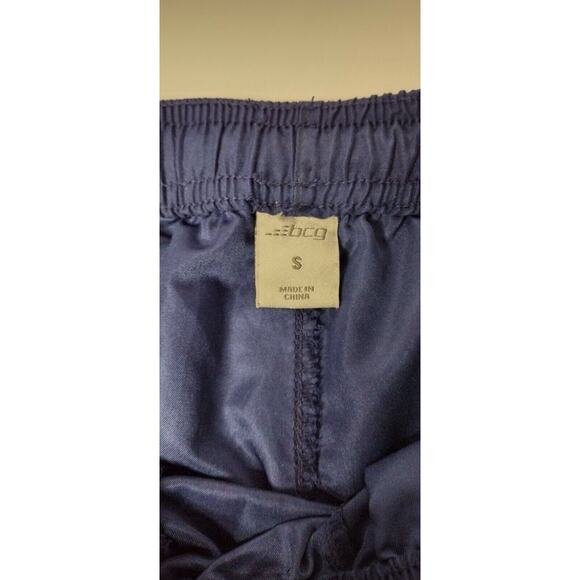 BCG Women's Athletic Shorts Navy Blue Pink White Drawstring Pockets Size Small - Picture 5 of 9
